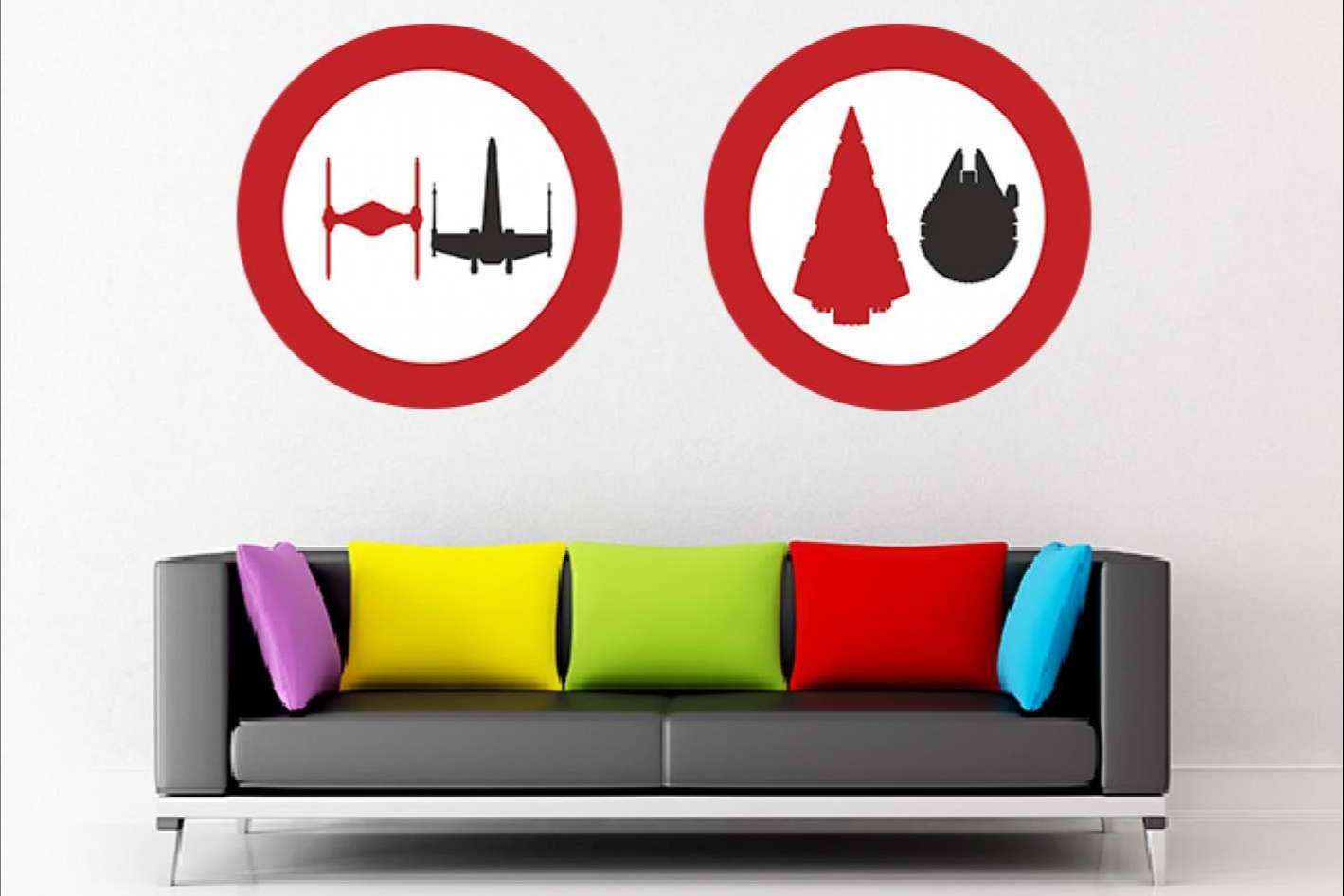 Murales y vinilos decorativos para gente muy friki con Tres en un Burro
