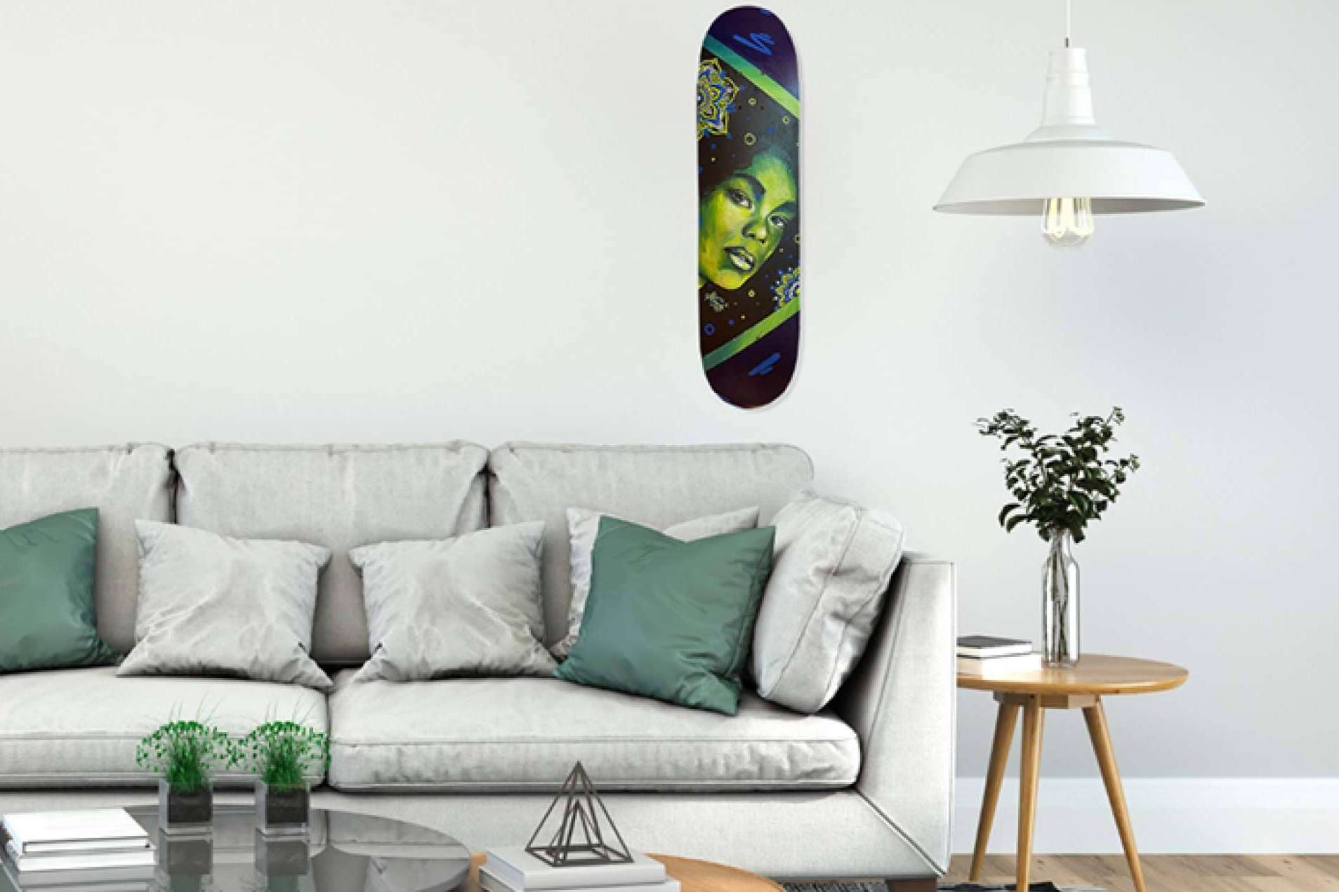 Skates únicos y personalizados por artistas urbanos para decorar espacios, en elBrownie