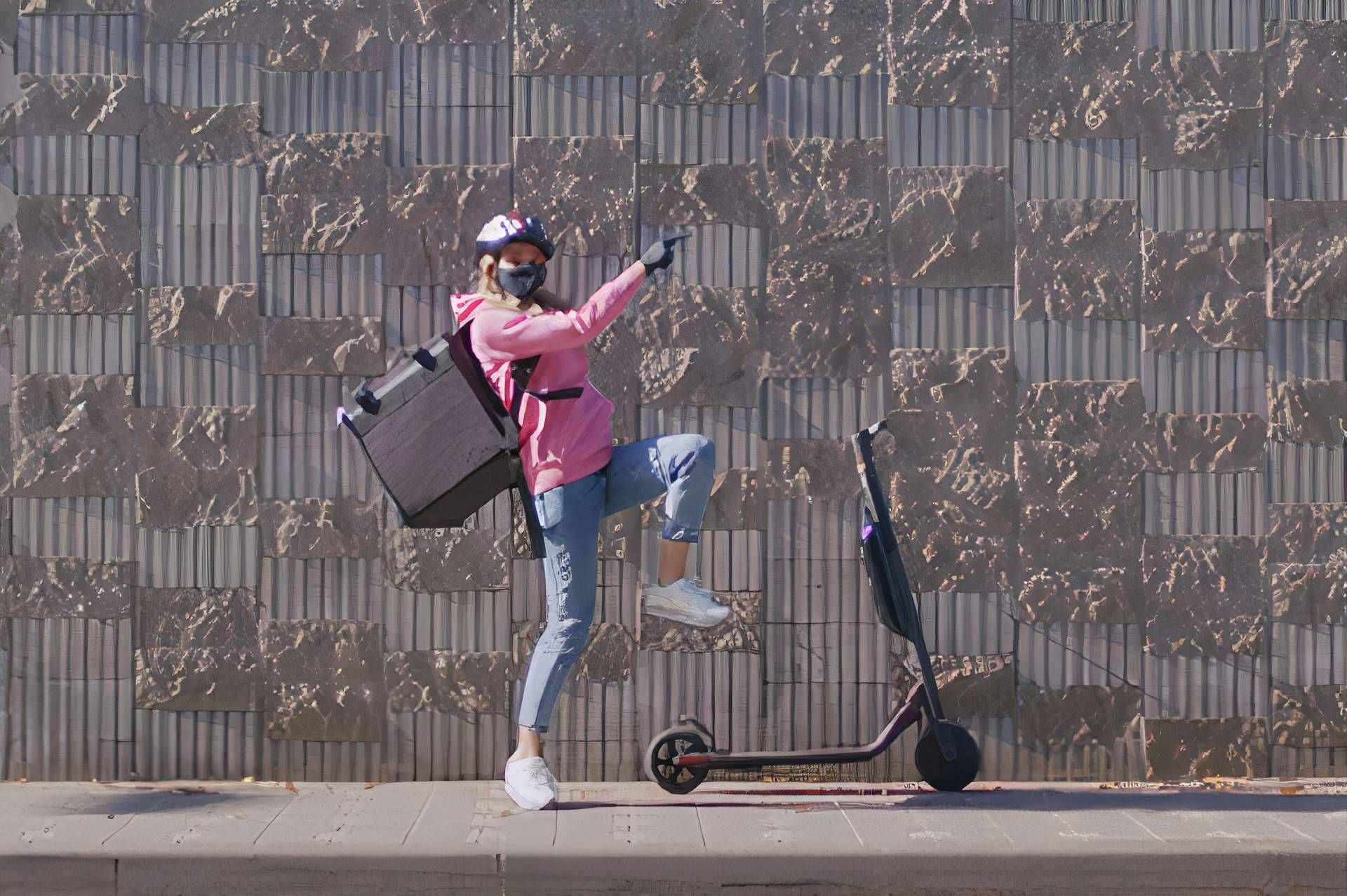 Los patinetes eléctricos para reparto de HTO Urban Mobility