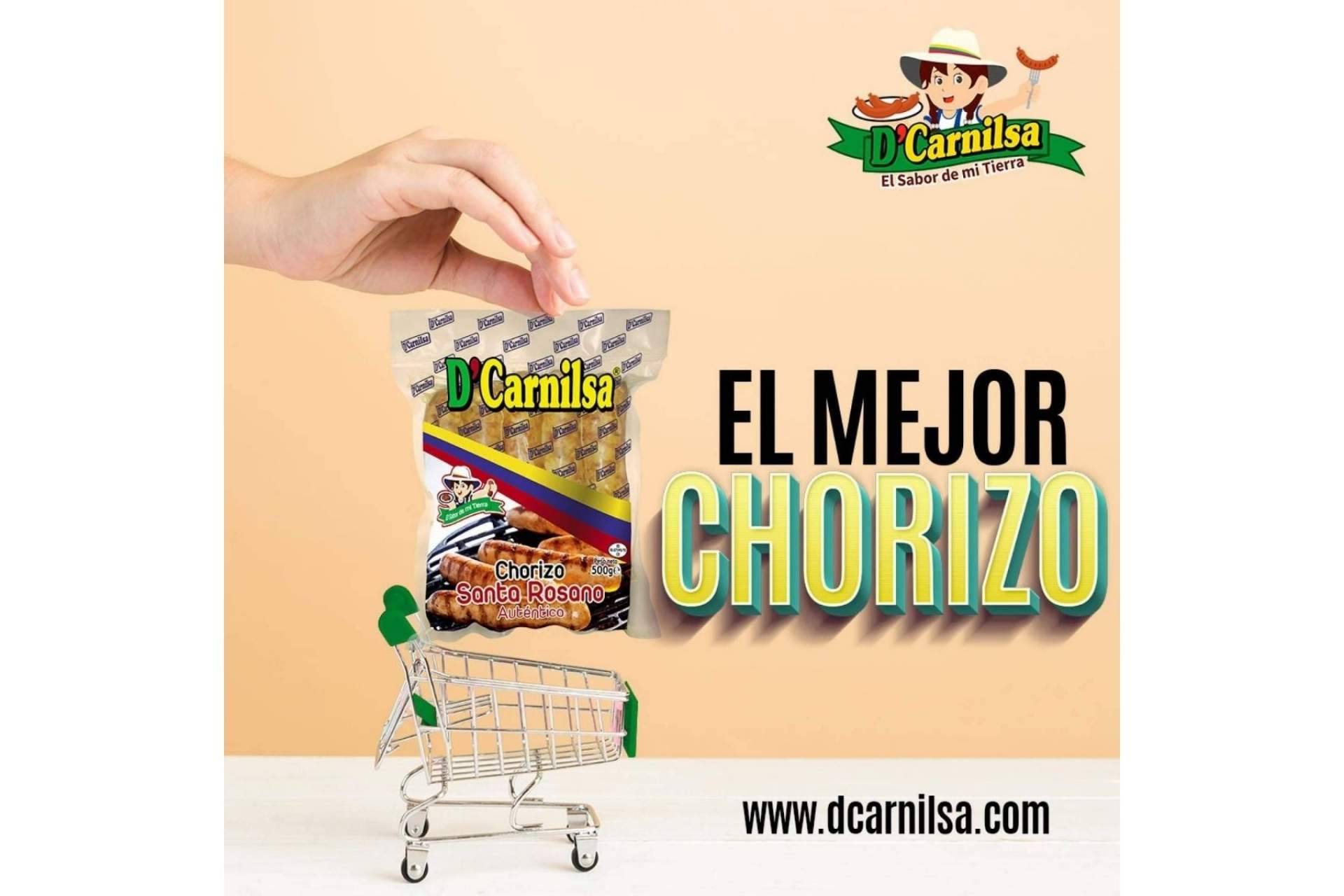 D'Carnilsa ofrece chorizo colombiano Santa Rosano, salchicha ranchera y salchichón cervecero, entre otros muchos