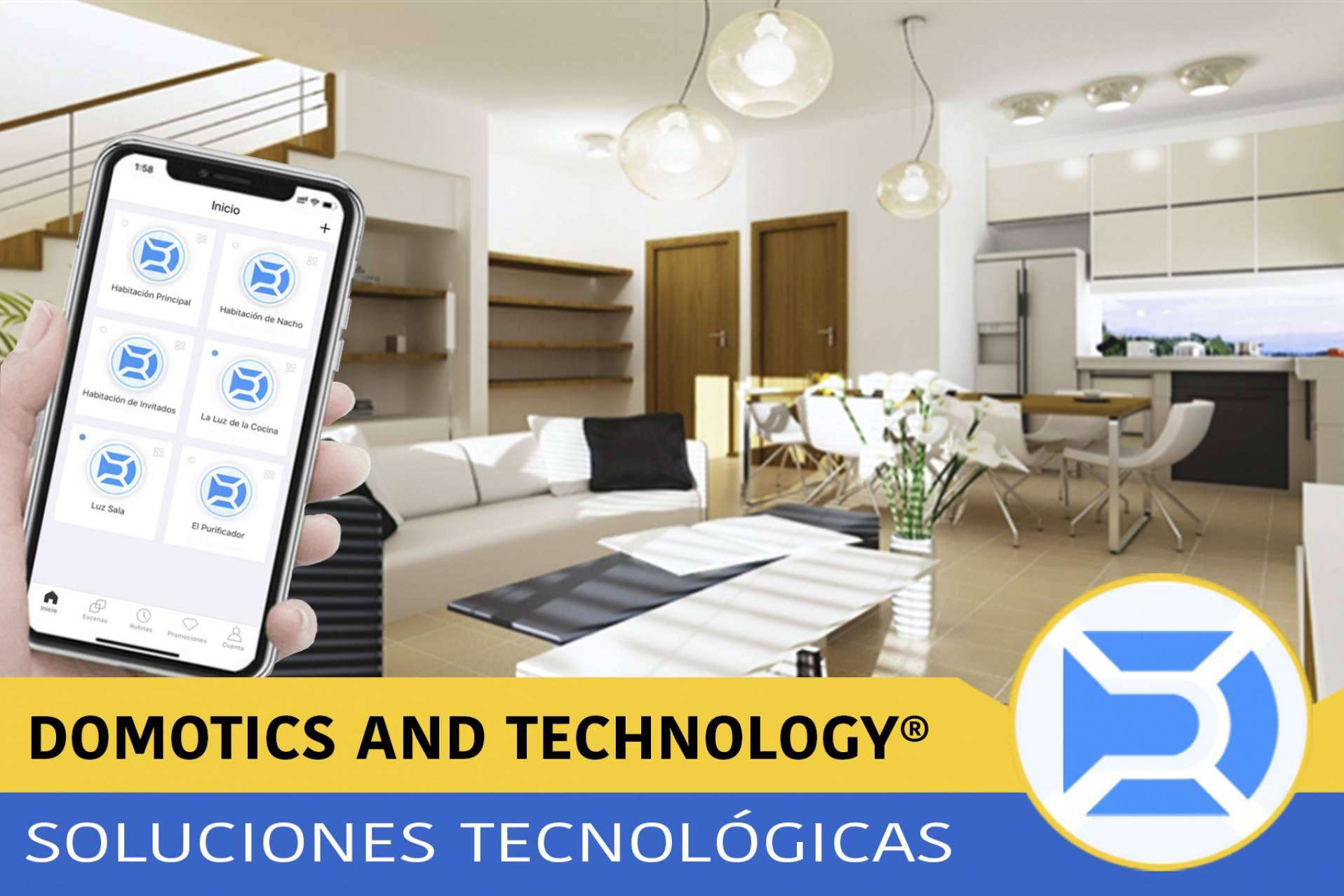 ¿Qué funciones se pueden controlar con la tecnología domótica?, por la empresa Domotics and Technology