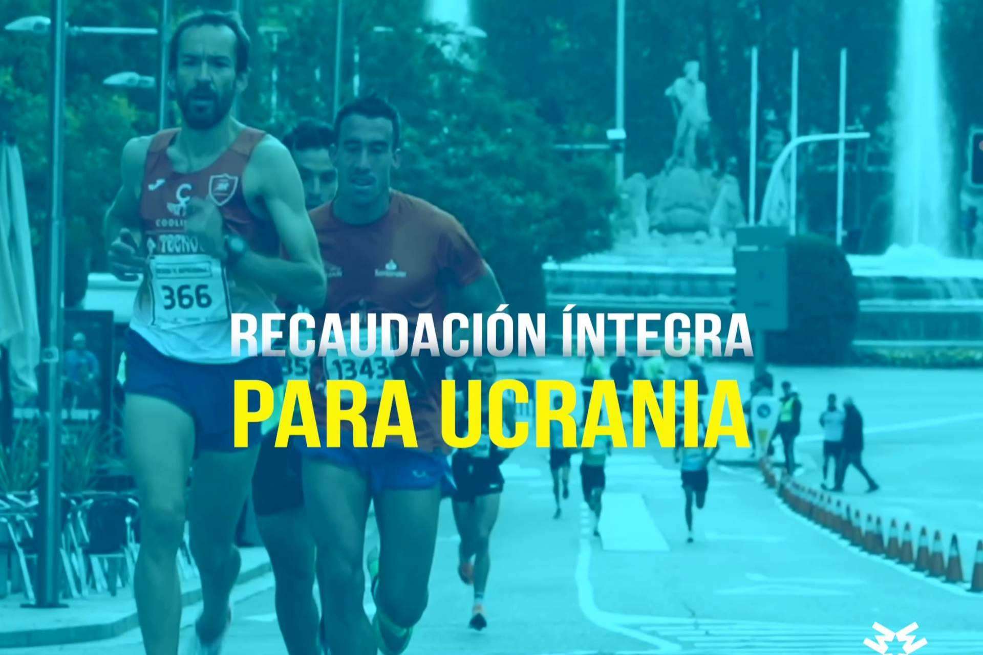 'Madrid Futuro x Ucrania’. La capital se tiñe con la bandera ucraniana en 5km de marcha por la paz