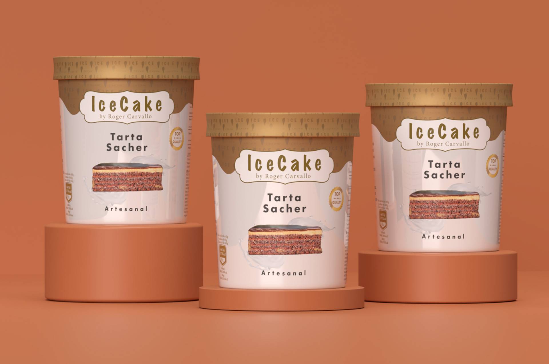 La tarta Sacher, convertida en un delicioso helado de chocolate por IceCake
