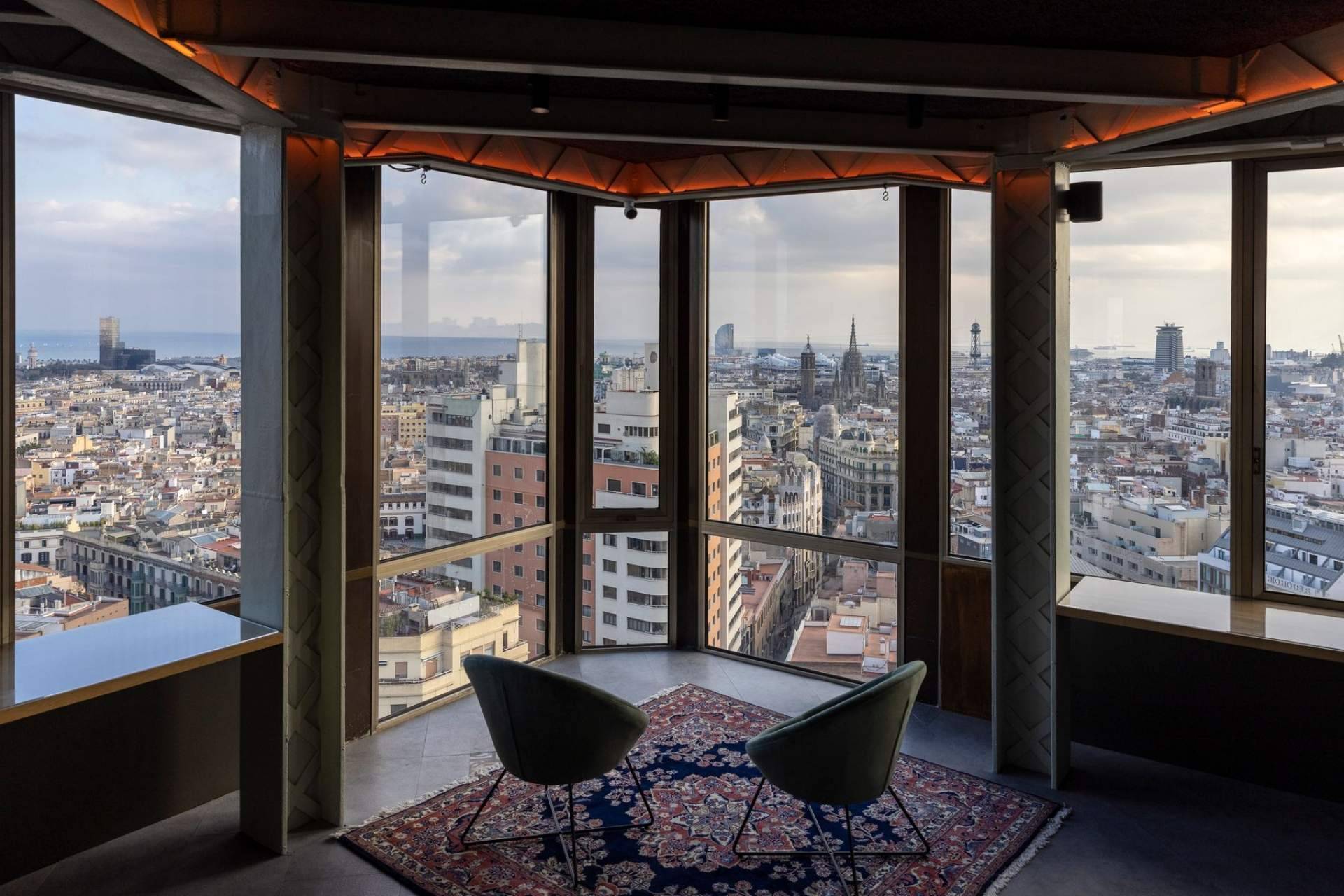 El mirador 360° que permite apreciar la ciudad desde diferentes puntos de vista