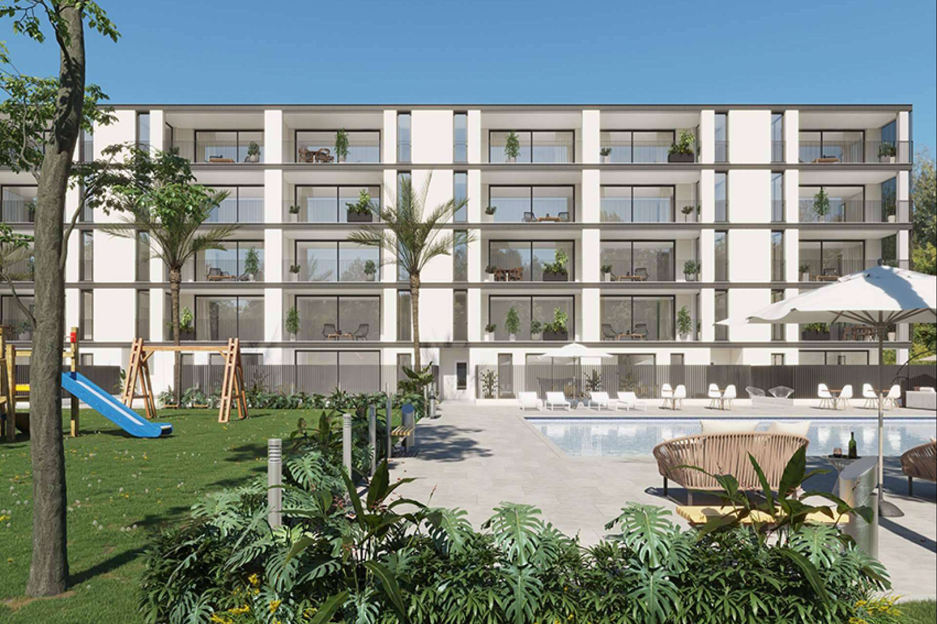VisualRE dispone de renders de exteriores hiperrealistas para la promoción inmobiliaria