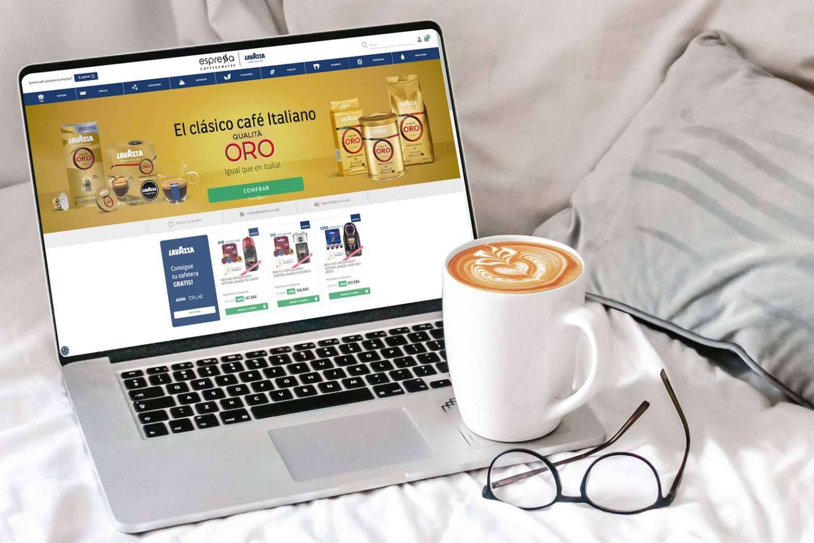 La tienda online de café Lavazza, Espressa Coffee and Water