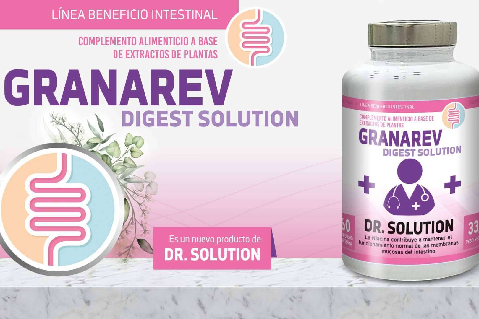 Dr. Solution ofrece Granarev Digest Solution para el apoyo de la regeneración gastrointestinal