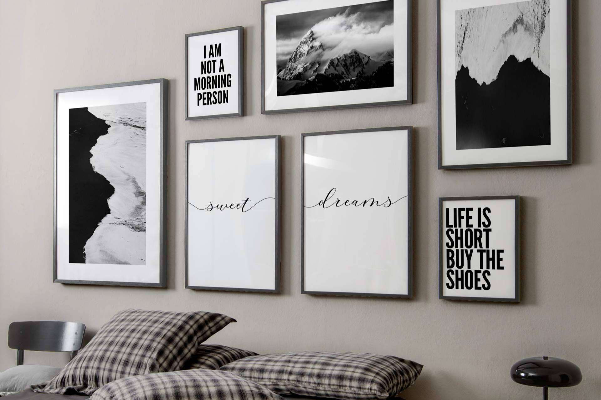 Cuadros en blanco y negro para la decoración del hogar, un clásico que no falla, con Artesta