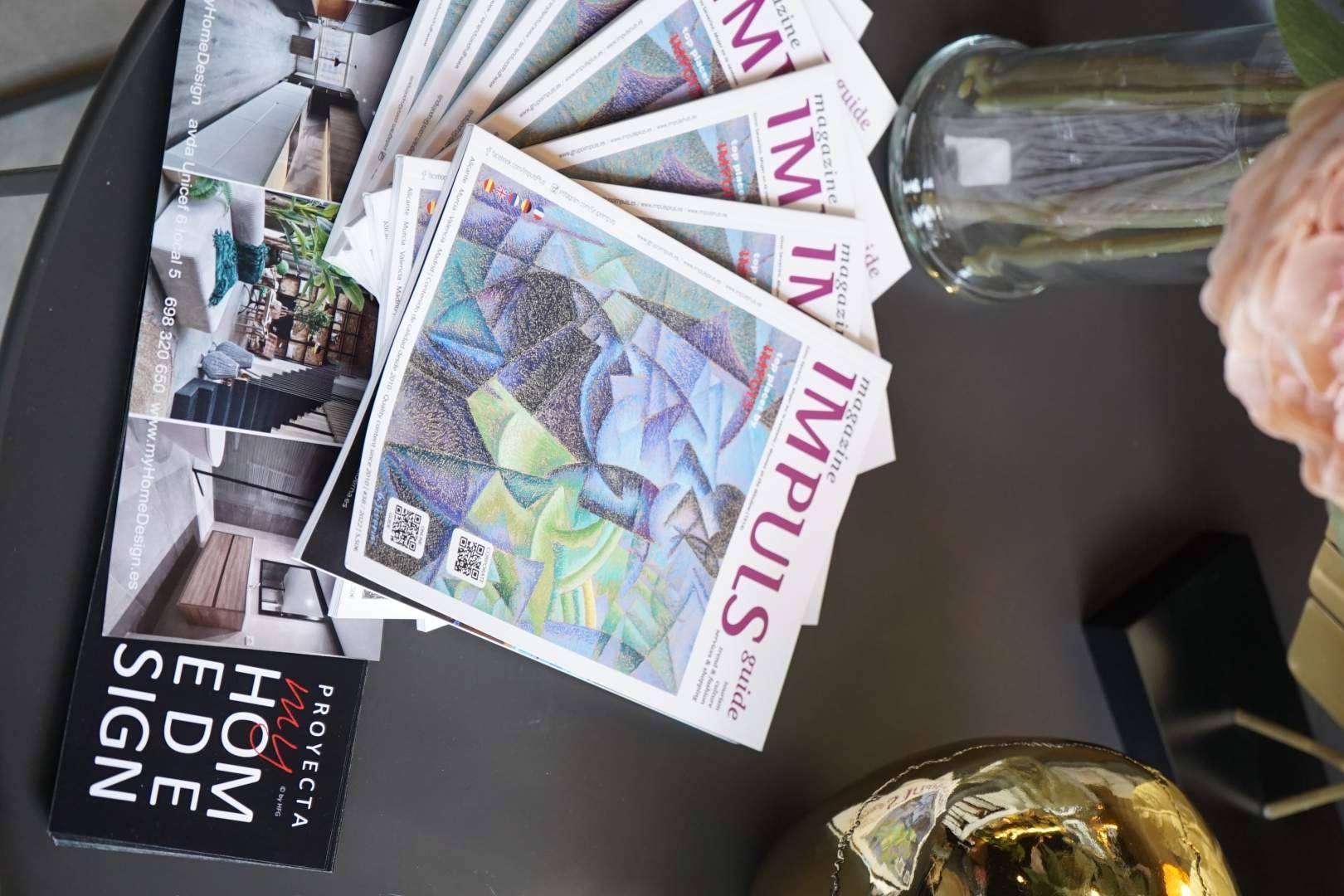 Revistas de lujo como Impuls Plus promocionan empresas a clientes internacionales