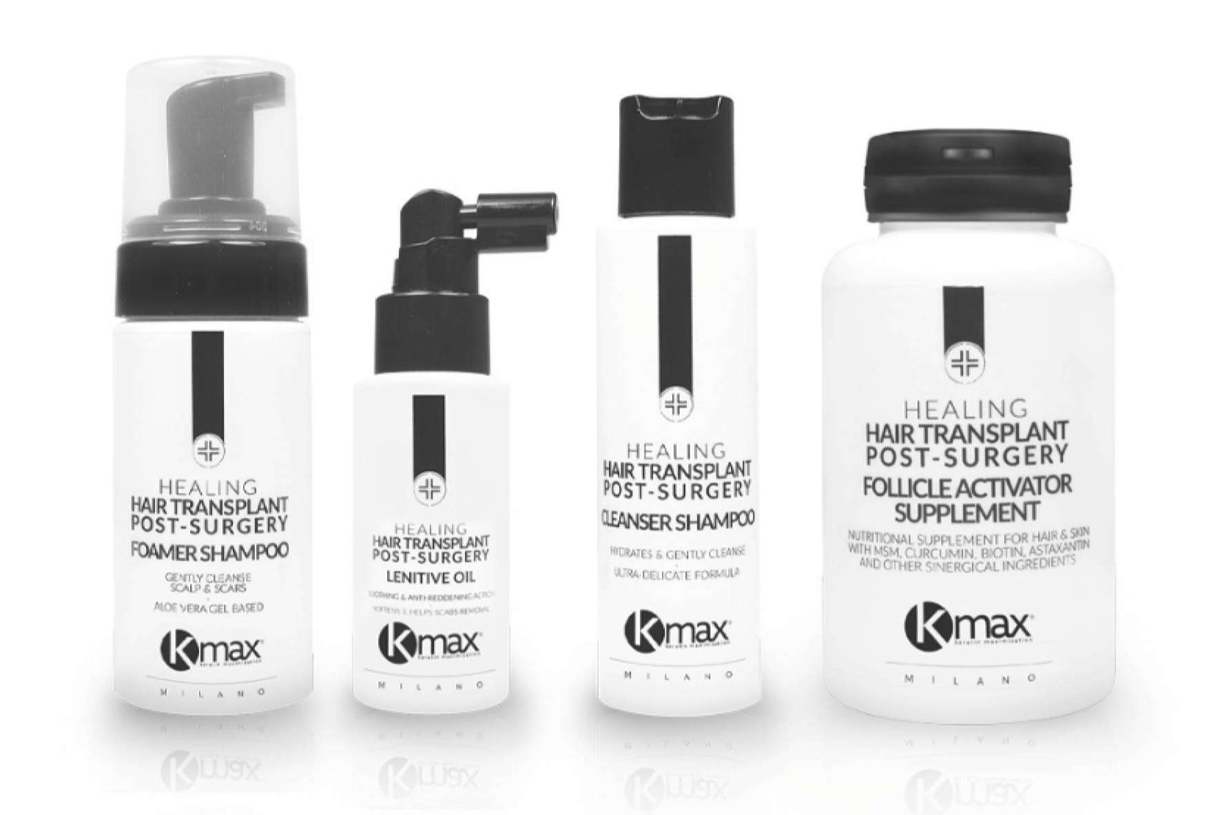 Los productos de Kmax para el éxito de un post-trasplante capilar