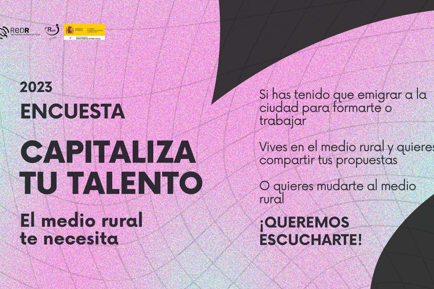La Red Española de Desarrollo Rural | REDR lanza una encuesta para jóvenes del mundo rural y urbano para conocer sus prioridades de cara a la retención de talento