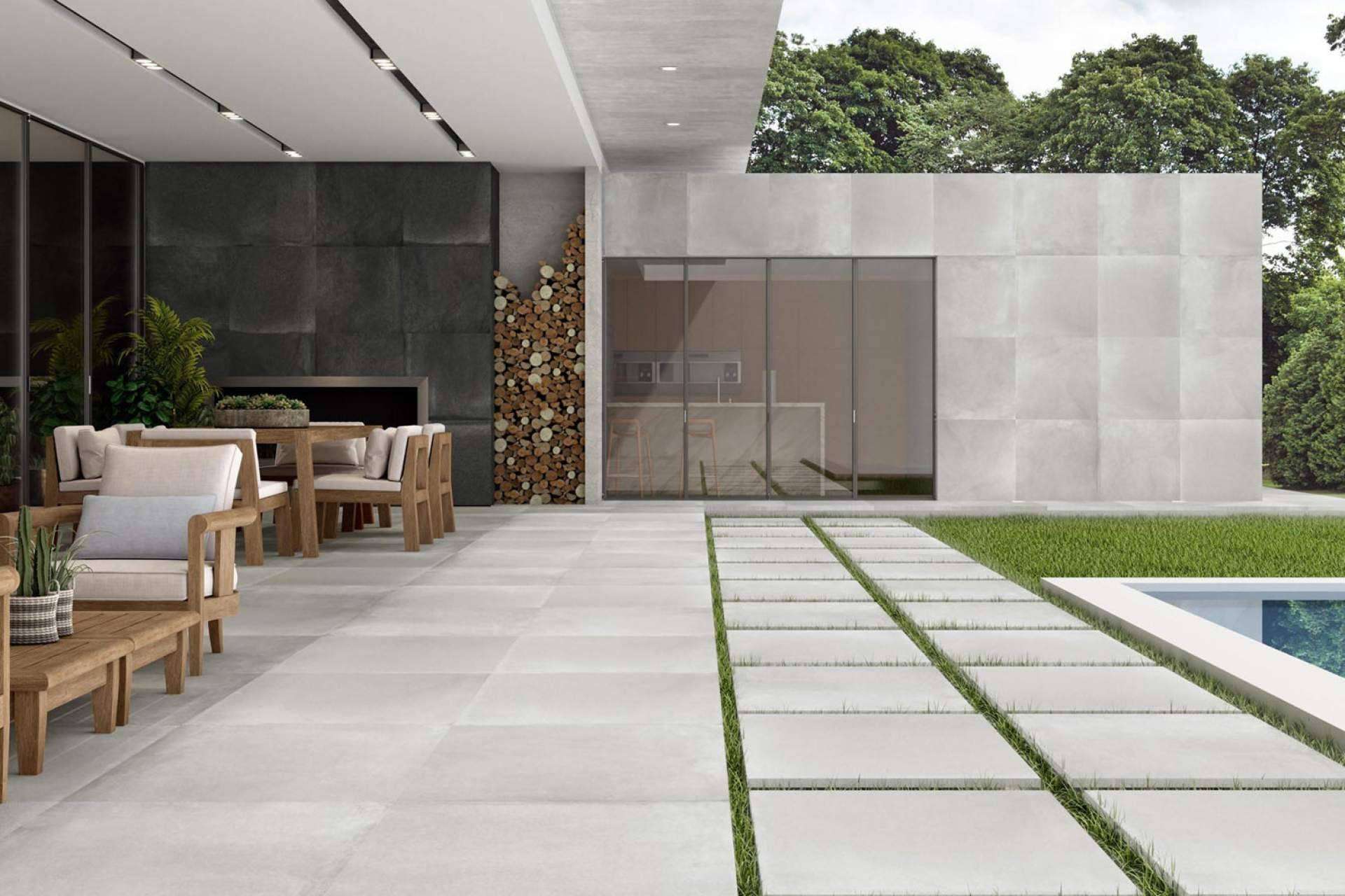 Gran diversidad de azulejos para terrazas y piscinas en Duritti Cerámica