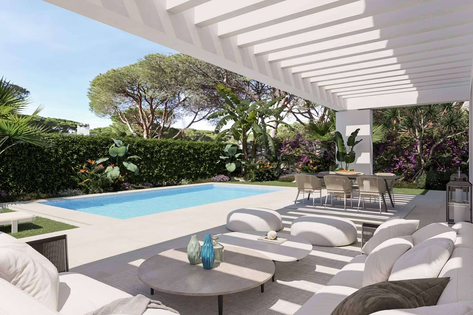 La obra nueva Melissa de 7 exclusivas villas en Calahonda (Mijas Costa) que presenta Nomad Realty