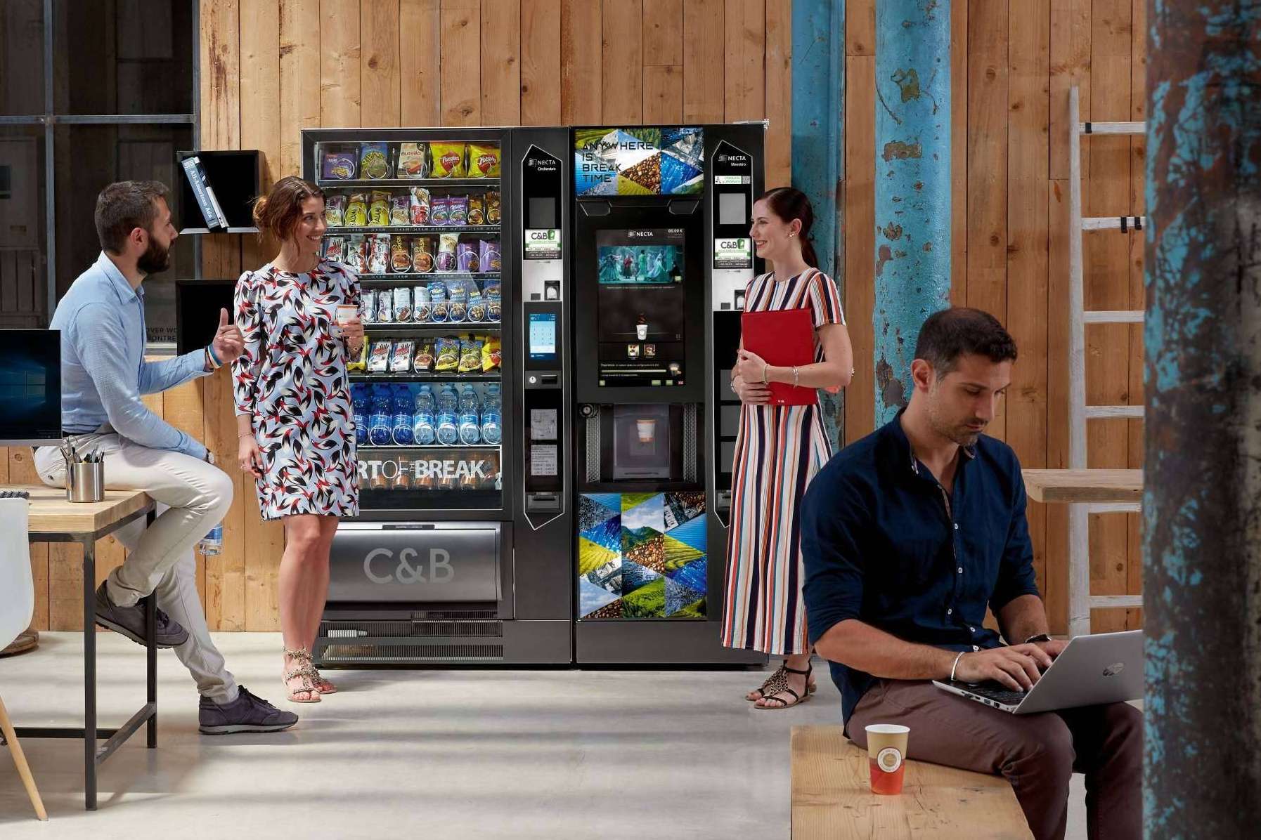 Máquinas de café vending para trabajadores, con C&B Señor