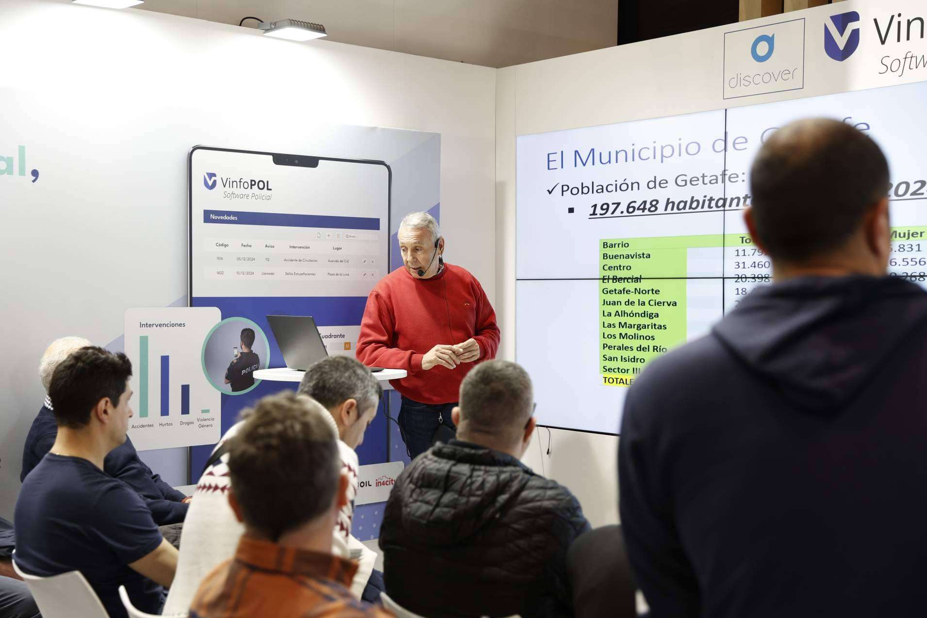 Los software policiales VinfoPOL y Discover han batido récords de asistencia en SICUR 2024