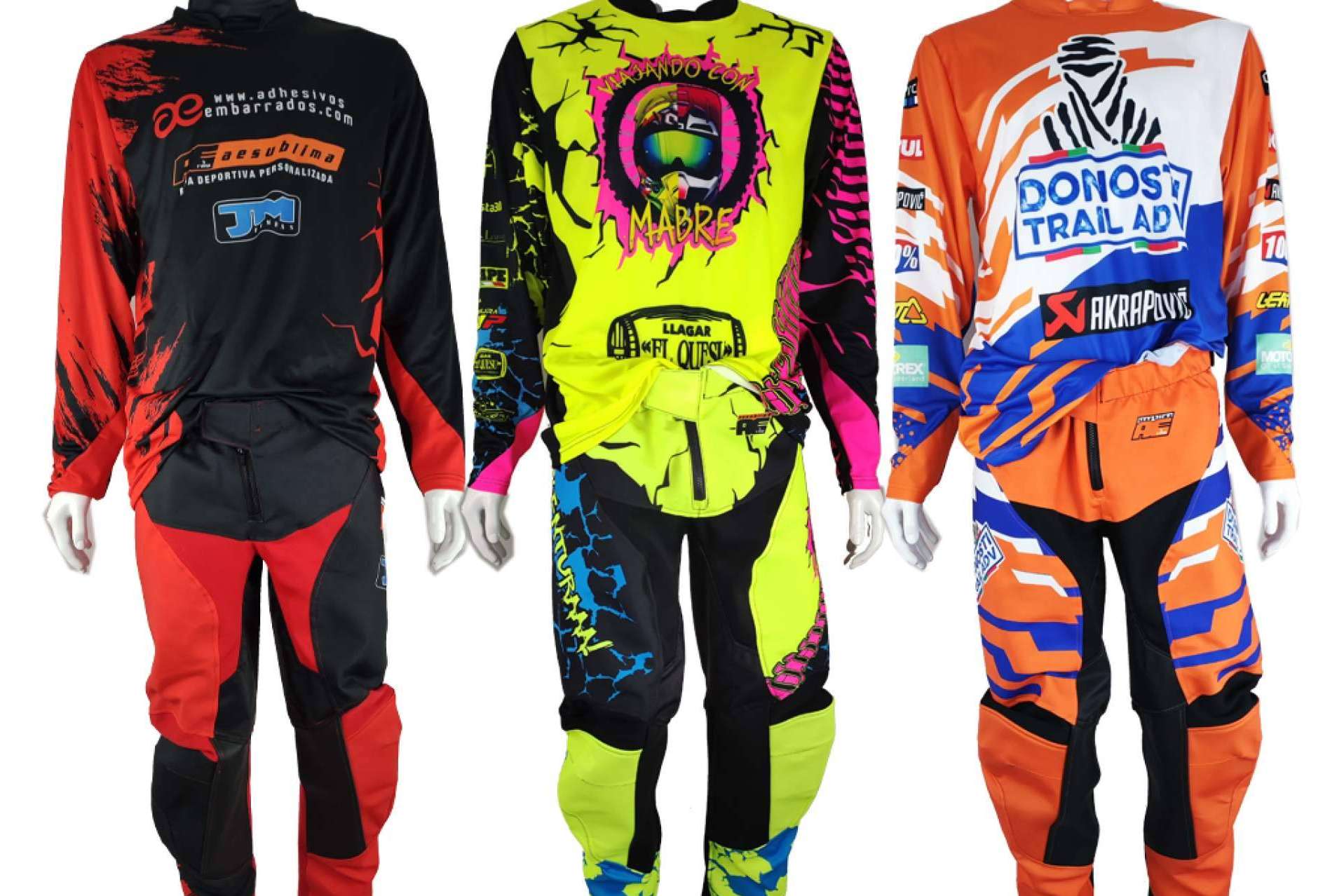 Ropa de motocross 100 % personalizable, en ADHESIVOSEMBARRADOS