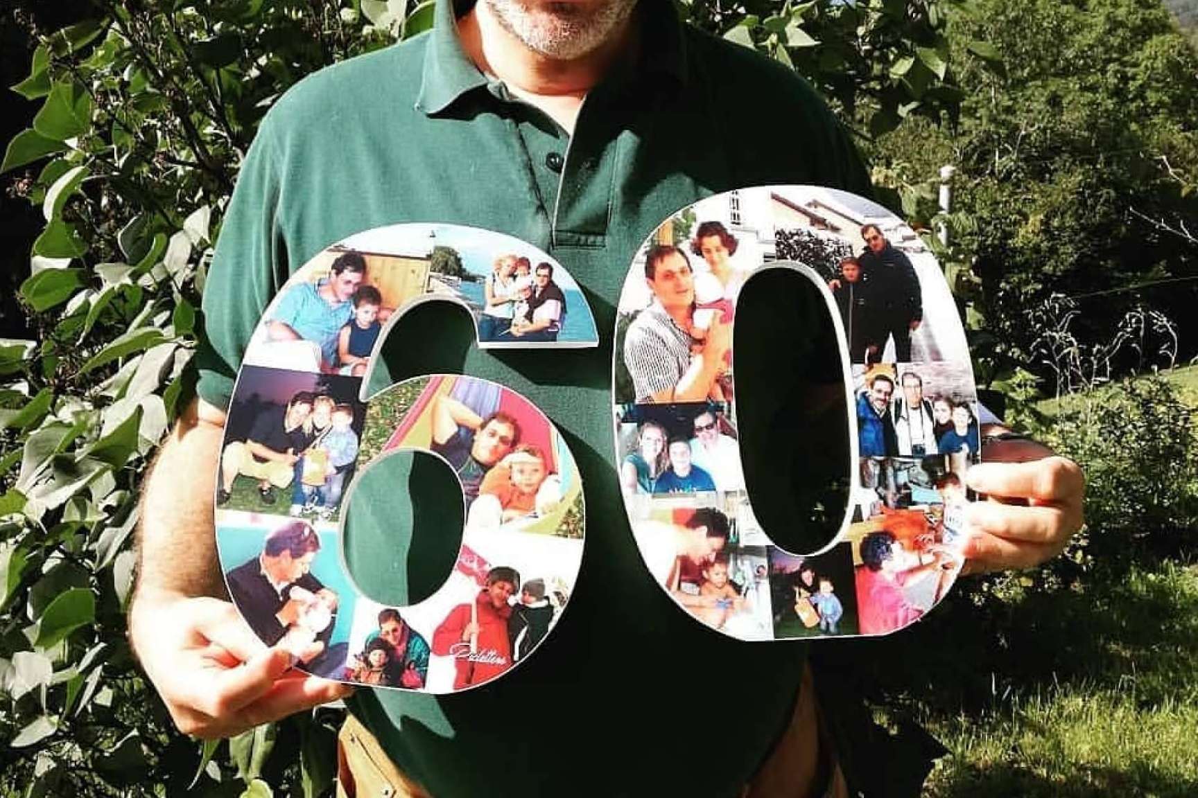 Personalizar el número de cumpleaños con fotos del homenajeado